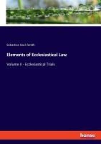 Elements Of Ecclesiastical Law