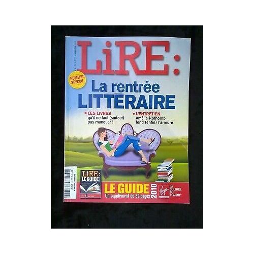 Magazine Lire N388 Septembre 2010 La Rentrée Littéraire