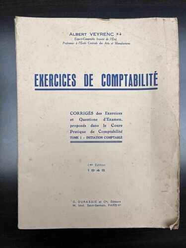 Exercices De Comptabilité G Durassié