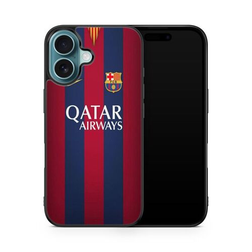 Coque De Téléphone Pour Iphone 16 Fc Barcelone Football Ecusson Messi Suarez Neymar Club Ronaldo Ref 120