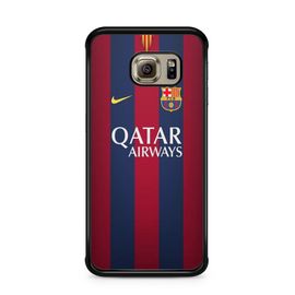 Coque De Téléphone Pour Samsung Galaxy S6 Edge Fc Barcelone Football Ecusson Messi Suarez Neymar Club Ronaldo Ref 55