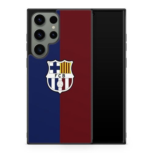 Coque De Téléphone Pour Samsung Galaxy S24 Ultra Fc Barcelone Football Ecusson Messi Suarez Neymar Club Ronaldo Ref 1086