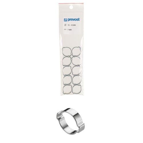 Collier à oreilles PREVOST Standard - Acier traité - Sachet de 10 - Ø11 à 13 mm - 1113P