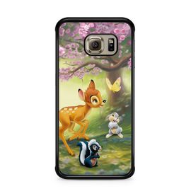 Coque De Téléphone Pour Samsung Galaxy S6 Edge Bambi Disney Dessin Animé Panpan Thumper Amour Amis Ref 781