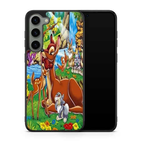 Coque De Téléphone Pour Samsung Galaxy S23 Bambi Disney Dessin Animé Panpan Thumper Amour Amis Ref 1297
