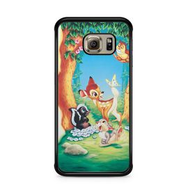 Coque De Téléphone Pour Samsung Galaxy S6 Edge Bambi Disney Dessin Animé Panpan Thumper Amour Amis Ref 2112