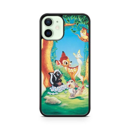 Coque De Téléphone Pour Iphone 13 Mini Bambi Disney Dessin Animé Panpan Thumper Amour Amis Ref 2079