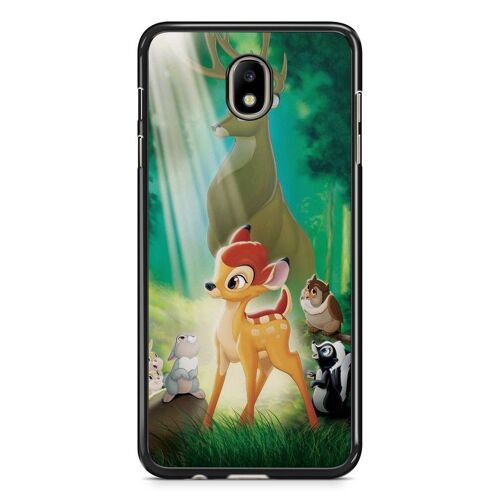 Coque De Téléphone Pour Samsung Galaxy J7 2017 ( J730 ) Bambi Disney Dessin Animé Panpan Thumper Amour Amis Ref 2001
