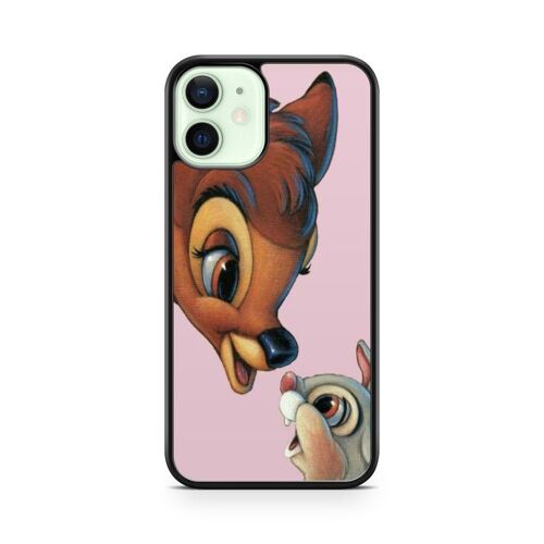 Coque De Téléphone Pour Iphone 12 Mini Bambi Disney Dessin Animé Panpan Thumper Amour Amis Ref 2317