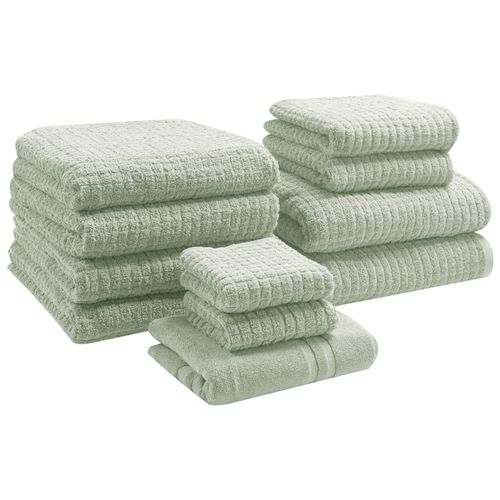 Lot de 11 serviettes ATAI Coton Vert clair