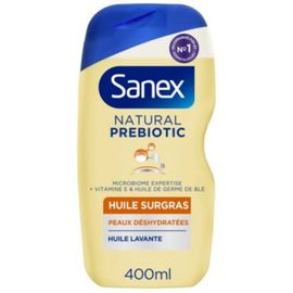 Gel Douche Surgras Peaux Très Sèches Natural Prebiotic Sanex 400ml 