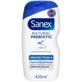 Gel Douche Protection+ Tous Types De Peaux Natural Prebiotic Sanex 425ml 