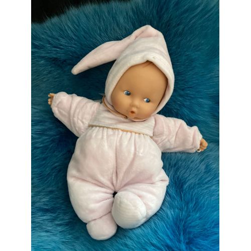 Poupée Bébé Baigneur Rose Pale Avec Liserait Or Yeux Bleus Corolle 30 Cm