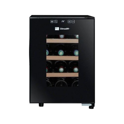 Cave à vin Climadiff CC12F - table top - 34.5x46x48 cm (lxpxh) - 31 litres - classe F - noir