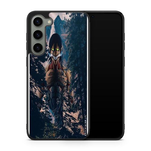 Coque De Téléphone Pour Samsung Galaxy S24 Plus Attaque Des Titans Manga Japonnais Dessin Animé Ref 211