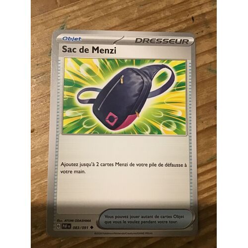 Dresseur Sac De Menzi 083/091 Non Brillante Série Destinées De Paldea