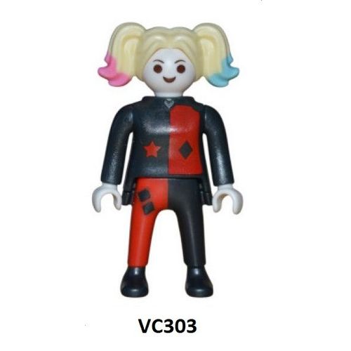 Figurine Kinder (2025) - Série: Dc-Playmobil / N° 13 - Harley Quinn ( Vc303 / Vc-303 ) Avec Bpz