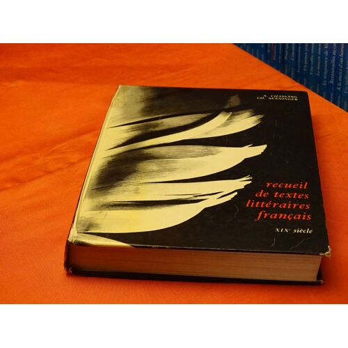 Recueil De Textes Litteraire Francais . Dix Neuvieme Siecle . . . Hachette 1972 .