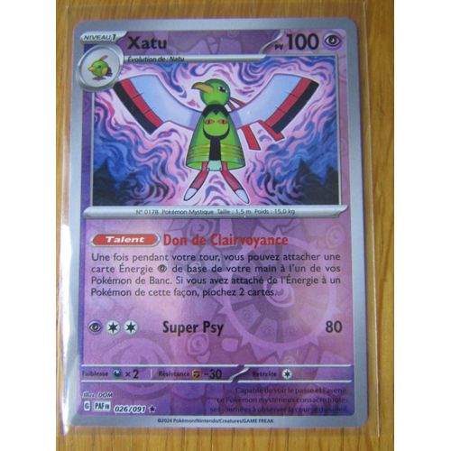 Xatu - Reverse - 026/091 - Destinees De Paldea