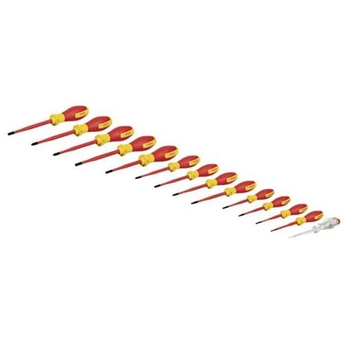 Bosch Professional Set de tournevis mixtes VDE (avec testeur de phase unipolaire ¿ 14 pièces, dans une L-BOXX)