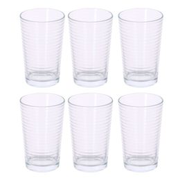 Alpina Verres À Eau - Ensemble De Verres À Boire - Ensemble De Verres 6 Pièces - Transparent Et Adapté Au Lave-Vaisselle - 220 Ml