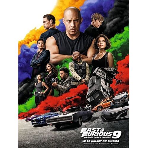 Fast & Furious 9 (Fast And Furious 9) - Véritable Affiche De Cinéma Roulée - Format 40x60 Cm - De Justin Lin Avec Vin Diesel, Michelle Rodriguez, John Cena - 2021