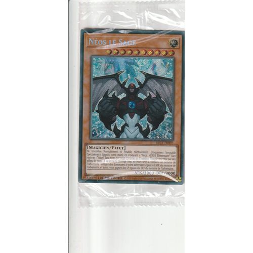 Carte Yu-Gi-Oh - Néos Le Sage - Blc1-Fr007 - Secrète-Rare Sous Blister -