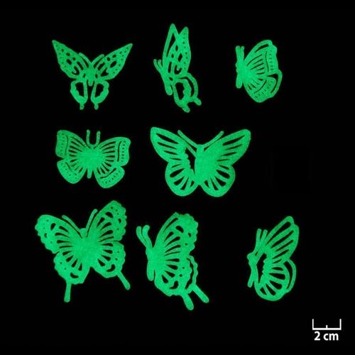 Décorations murales phosphorescentes lumineuses Papillons