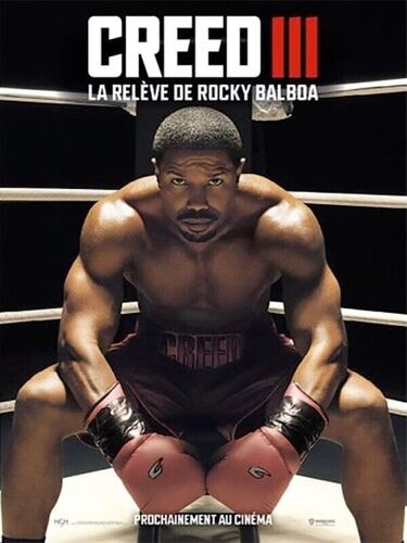Creed 3 : La Relève De Rocky Balboa - Véritable Pré-Affiche De Cinéma Roulée - Format 40x60 Cm - De Denis Villeneuve Avec Michael B. Jordan, Jonathan Majors, Tessa Thompson, Phylicia Rashad - 2023
