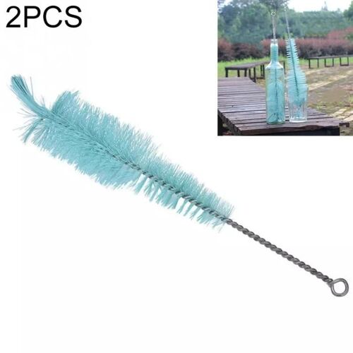 Ensemble de brosses à bouteille en nylon en soie-2 brosses de nettoyage longues et fines par
