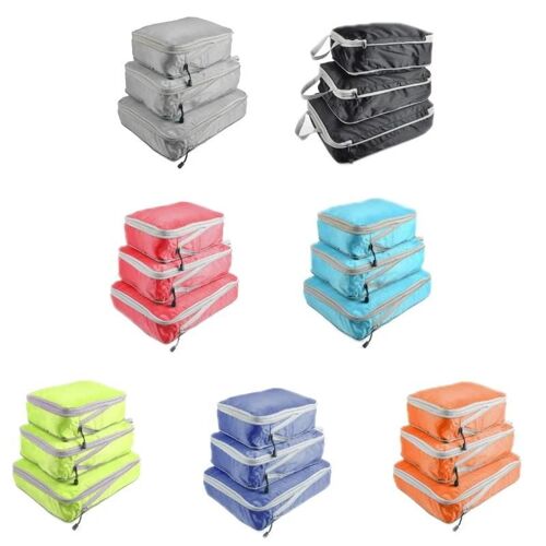 Sacs De Rangement Pour Vêtements De Compression De Voyage-3 Pcs Waterproof Set By