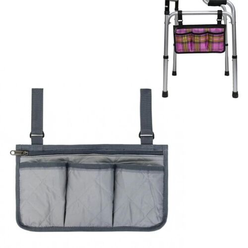 Sac De Rangement D'aide À La Marche-Organisateur Suspendu D'accoudoir Pour Fauteuil Roulant De