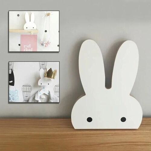 Crochet mural lapin en bois-Design créatif,charge maximale 2kg,décor de bureau à domicile