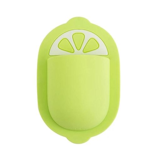 Étagère Murale Pour Articles De Toilette En Silicone-Installation Gratuite,Couleur Citron Vert Citron