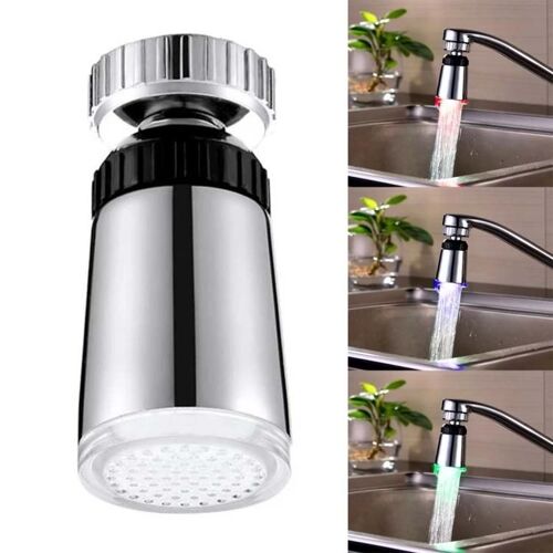 Lumière de robinet LED avec capteur de température-RGB Water Glow,,58x28mm
