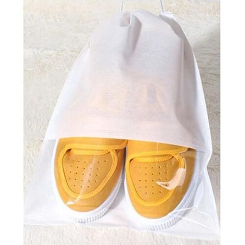Sac de rangement pour chaussures imperméables-10 PCS Organisateur portable,27x36cm,Blanc Blanc
