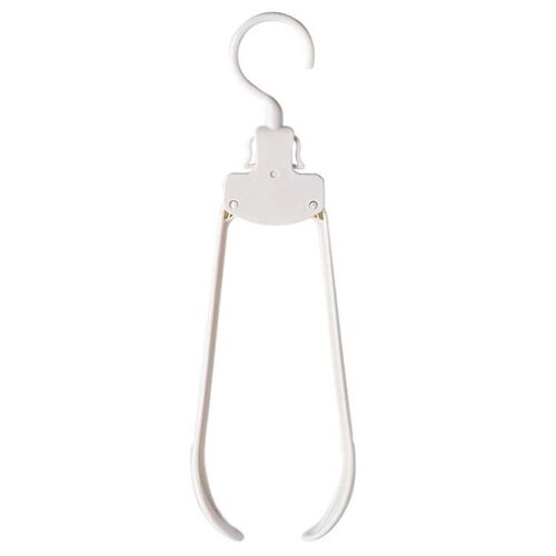 Cintre de voyage pliant-Porte-vêtements portable en plastique,épaule large,blanc blanc