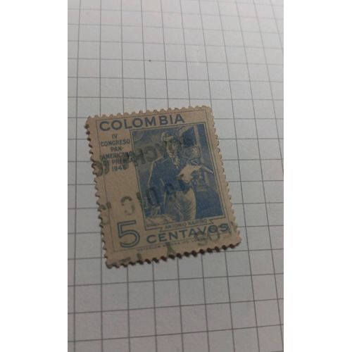 Timbre 1947 Colombie Colombia Ref T31