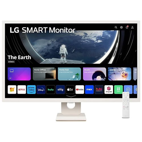 Ecran PC LG Smart Moniteur 32SR50F-W Plat 32" IPS Blanc