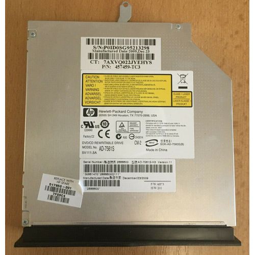 Lecteur Graveur HP Samsung Model : AD-7561S