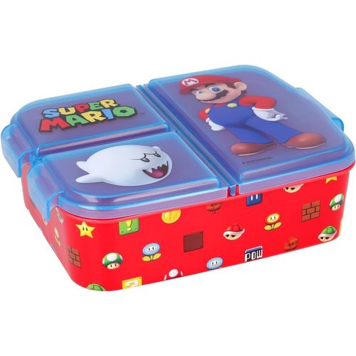 Super Mario Boîte À Goûter Multiple 19x16x6