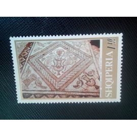 Timbre Albanie Y T 1214 Mosaïques Gréco-Romaines, Motif De Sol 1969 ( 120208 )