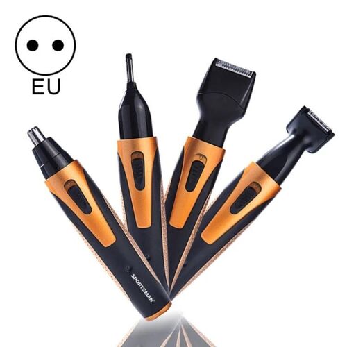 Tondeuse Électrique Rechargeable Pour Oreille Et Nez-Rasoir À Barbe Et Cheveux 4-En-1 Pour Homme,Prise Ue