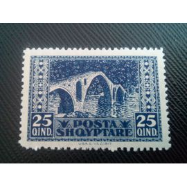 Timbre Albanie Y T 123 Pont À Brrutit 1922 ( 120208 )