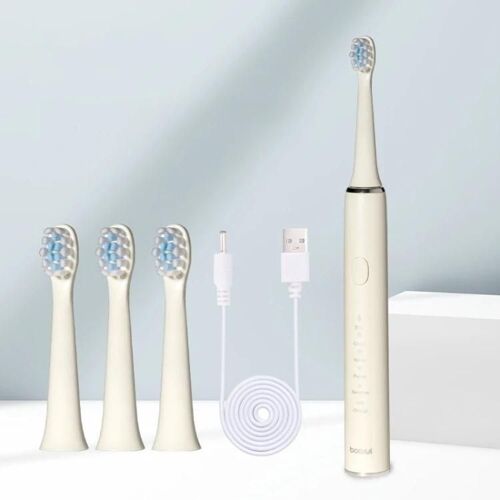 Brosse À Dents Électrique Sonique-Charge Rapide Usb,5 Vitesses,Poils Souples-Br-Z5 (Vert Clair) Vert Clair,Br-Z5 (Vert Clair)