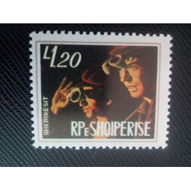 Timbre Albanie Y T 1531 Travailleurs De L'acier 1974 ( 120208 )
