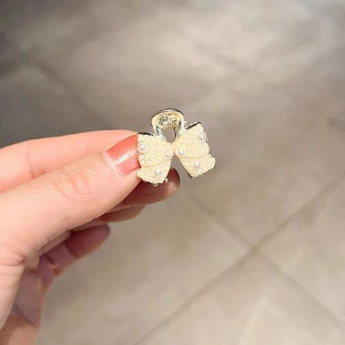 Mini Épingles À Cheveux-10pcs Ld358 Bow Pearl Hair Ornaments Pour Les Filles 