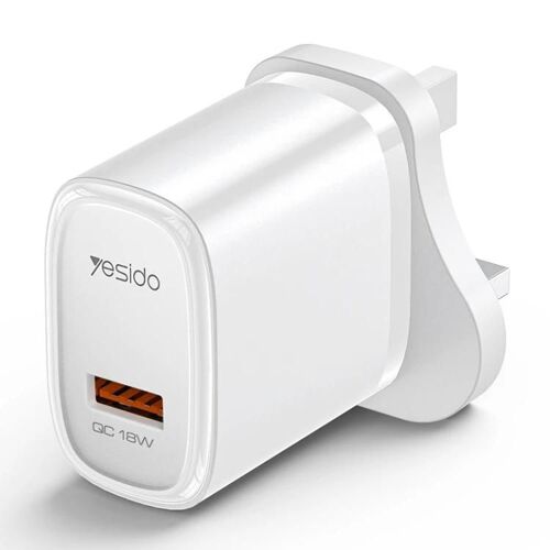 Yesido Yc85 18w Usb Chargeur Rapide Uk Plug