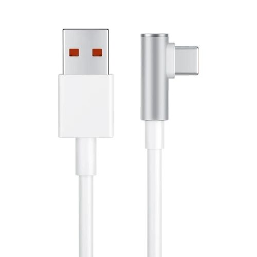 Original Xiaomi 6A USB vers USB-C / Type-C 90 degrés coude Câble de données de données à charge rapide,longueur : 1,5 m