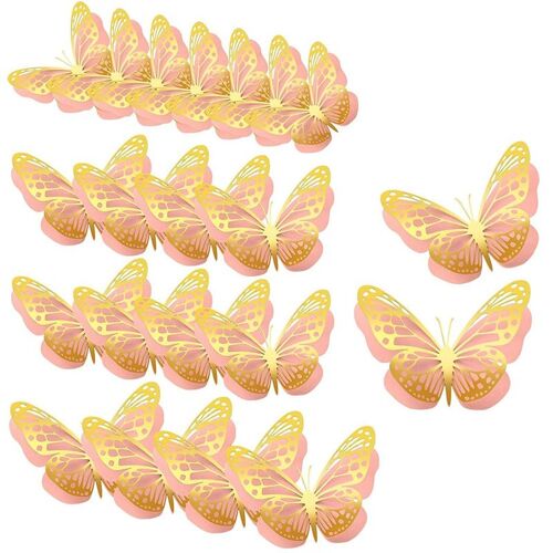 20 Pièces 3d Butterfly Party Decoration 2 Giant Paper Stickers Big Wall Decorations Set, 3 Size